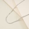 Single Strand stone Necklace with Chain Design