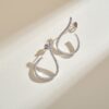 925 sterling silver teardrop earrings with stones